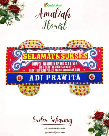 Papan Bunga Ucapan Selamat Sangkrah